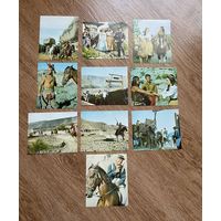 Коллекционные карточки с 31 по 40 / фильм 1965 года "Последний из могикан" индейцы вестерн