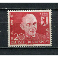 Западный Берлин - 1958 - Отто Зур - [Mi. 181] - полная серия - 1 марка. MNH.  (LOT Do49)