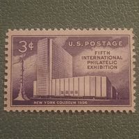 США 1956. Международная филвыставка. Полная серия