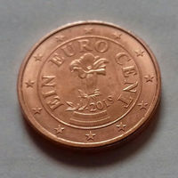 1 евроцент, Австрия 2019 г., AU