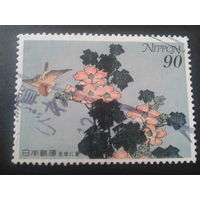 Япония 1999 межд. неделя письма, цветы, живопись