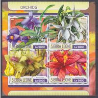 2017 Сьерра-Леоне 8580-8583KL Цветы 11,00 евро