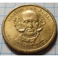 США 1 доллар, 2008     P    Президент США - Мартин Ван Бюрен (1837-1841)     ( 4-9-5 )