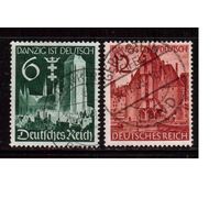 Германия-1939,(Мих.714-715)  гаш.  , Данциг , Архитектура