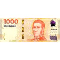 Аргентина 1000 песо образца 2023 года UNC pw367