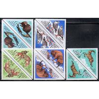 Заповедники СССР 1973 год (4248-4252) серия из 5 марок тет-беш (10 марок)