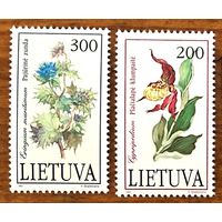 Литва: 2м/с цветы 1992г