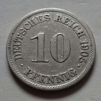 10 пфеннигов, Германия 1905 A