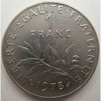 Франция 1 франк 1978 г.