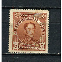 Венесуэла - 1924/1928 - Симон Боливар 5С - [Mi.105C] - 1 марка. Гашеная.  (Лот 39Di)