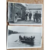 2 фото курсантов Минского суворовского училища на экскурсии на озере Нарочь. 1958 г. 15.5х23 см. Цена за 1