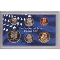 Годовой набор монет США 2004 г. с одним долларом Сакагавея "Парящий орел" двор S (1; 10; 25; 50 центов + 1 доллар) _Proof Set