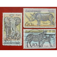 Чехословакия. Животные. ( 3 марки ) 1976 года. 2-10.