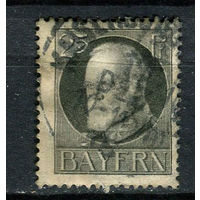 Королевство Бавария в составе Германской империи - 1914/1915 - Король Людвиг III 25Pf - [Mi.98i] - 1 марка. Гашеная.  (Лот 93CR)