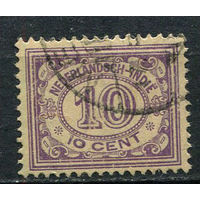 Нидерландская Индия - 1922/1925 - Цифры 10С - [Mi.142] - 1 марка. Гашеная.  (Лот 81EX)-T25P5