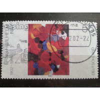 Германия 2002 Живопись фон Эрнста Ная Михель-1,0 евро гаш