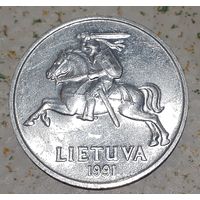 Литва 5 центов, 1991 (12-2-3)