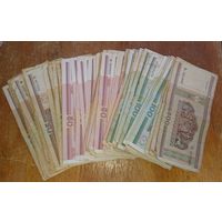81 банкнота, рубли РБ 2000г