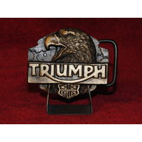 Ремень с пряжкой TRIUMPH и орлом , подарок байкеру