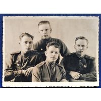 Фото группы офицеров. Июнь 1944 г. 8х11 см.