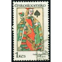 Старинные игральные карты Чехословакия 1984 год 1 марка