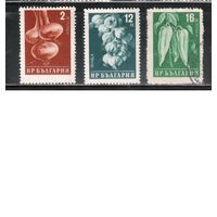 Болгария-1958, (Мих.1079-1081),    * / гаш. , Стандарт, Овощи