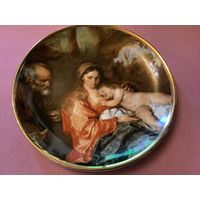 Тарелка коллекционная Женщина с ребёнком по картине художника Anthonis Van Duck Англия