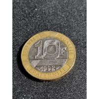 ФРАНЦИЯ 10 франков 1992