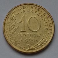 Франция, 10 сантимов 1969 г.