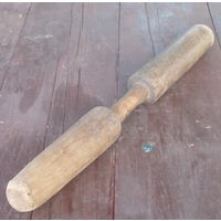 Деревянный пест (толкач, пехталь) для большой деревянной ступы