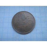 Тринидад и Тобаго 5 центов 2001г.km30