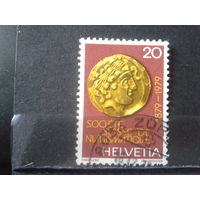 Швейцария 1979 Золотая монета 2 века, нумизматика