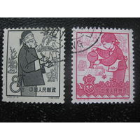Китай 1959 два марки из серии