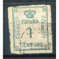 Испания - 1920г. - корона, 1 с - 1 марка - гашёная. Без МЦ!
