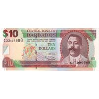 Барбадос 10 долларов образца 2007 года UNC p68a