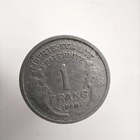 Франция 1 франк 1945 год лот 20