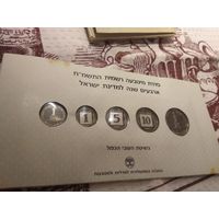 Официальный сет монетного двора Израиля в честь 40 летия Независимости 1988 года БАНКОВСКАЯ УПАКОВКА !!