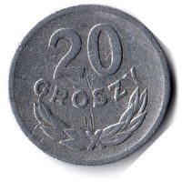 Польша. 20 грошей. 1969 г.