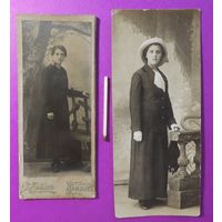 Фото "Дамы", Тамбов ( а дамы то  - одно лицо!), (12*14 на 5 см.) до 1917 г.