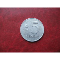 5 центов 1991 года Литва (р)
