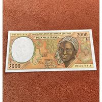 Габон 2000 франков 2000 г.