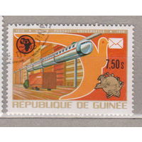 Железная дорога Поезда Грузовые автомобили машины Техника Гвинея 1974 год год  лот  1086 Менее 25 % от каталога