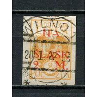 Центральная Литва - 1921 - Надпечатка NA SLASK и нового номинала 2M на 2M - [Mi.28B] - 1 марка. Гашеная.  (LOT AZ5)