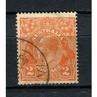 Австралия - 1914/1923 - Король Георг V 2P - [Mi.34XA] - 1 марка. Гашеная.  (Лот 30U)