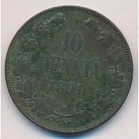 10 пенни 1891 год _состояние VF