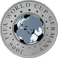 Футбол. Чемпионат мира по футболу 2006 года. Германия. 20 рублей. 2005 год