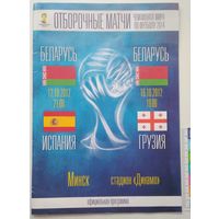 Брошюра Отборочные матчи чемпионата мира 2014. официальная программа 24с.