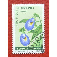 Дагомея ( Бенин ). Цветы. ( 1 марка ) 1967 года. 7-2.