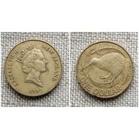 Новая Зеландия 1 доллар 1990 / Птицы / Киви //FA