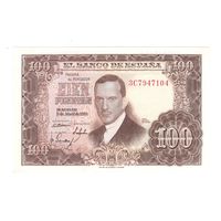 Испания 100 песет 1953 года. Состояние UNC!